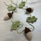 Crochet Acorn and Leaf Bunting