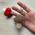 Crochet Toadstool/Mushroom Keyring