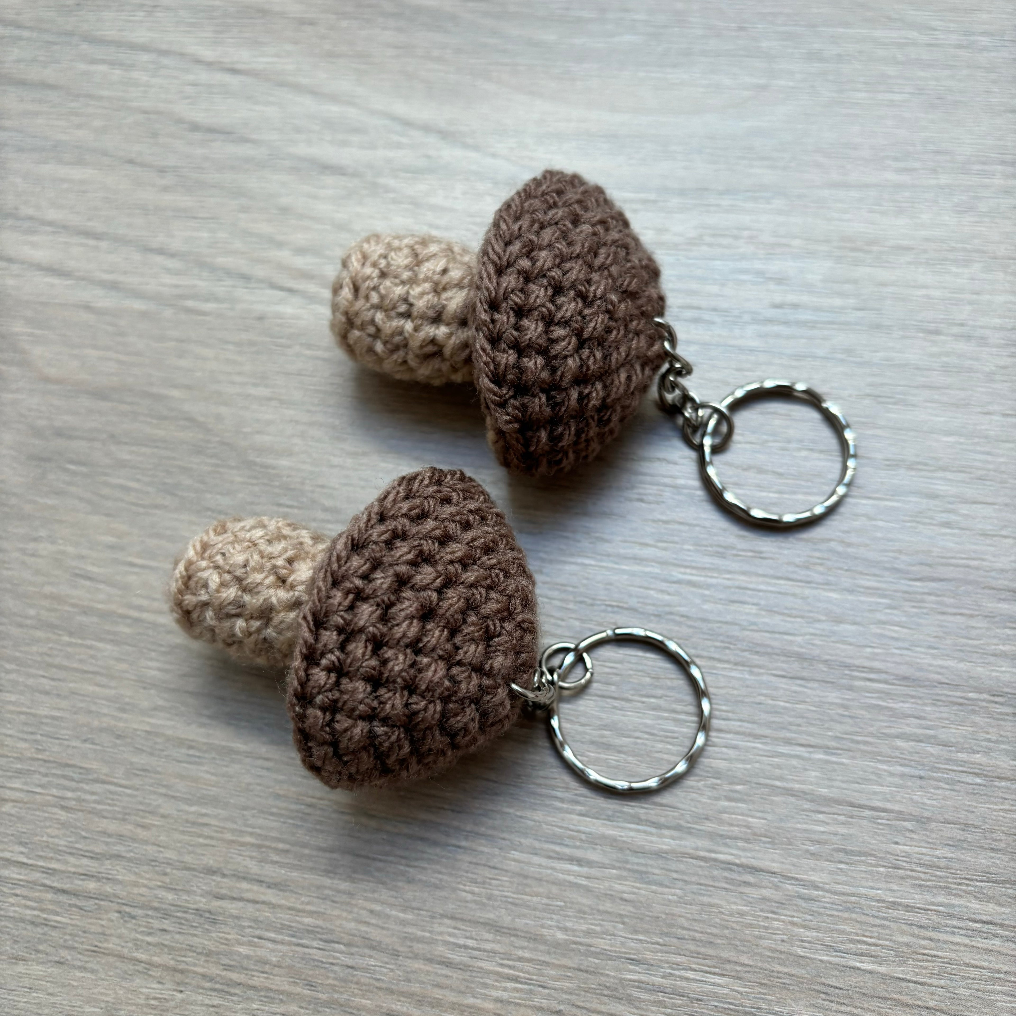 Crochet Toadstool/Mushroom Keyring