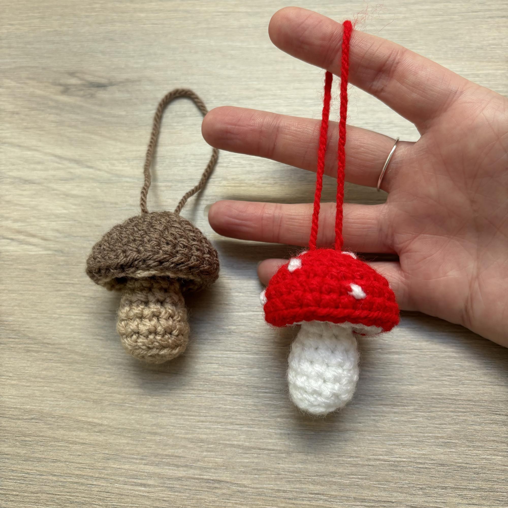 Crochet Toadstool/Mushroom Hanging Decoration