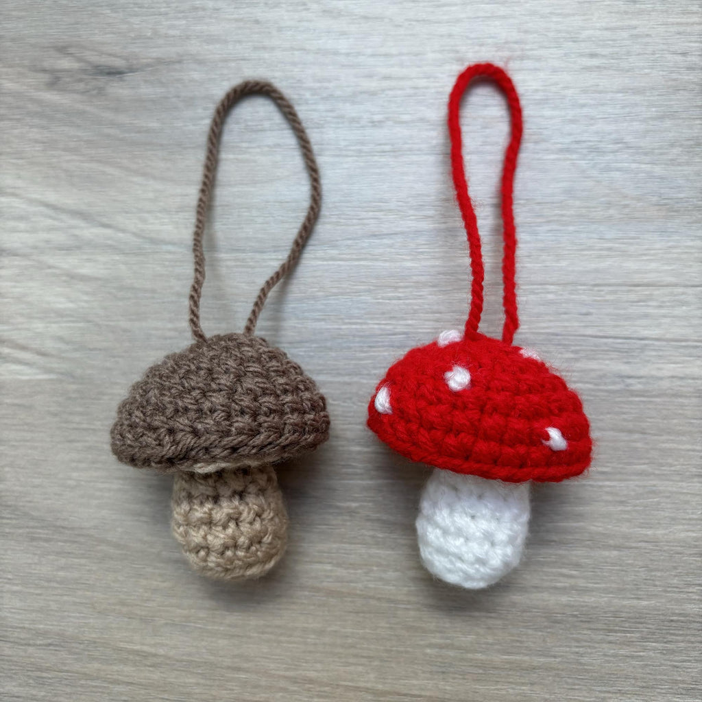 Crochet Toadstool/Mushroom Hanging Decoration