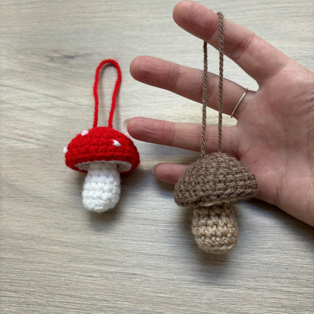 Crochet Toadstool/Mushroom Hanging Decoration
