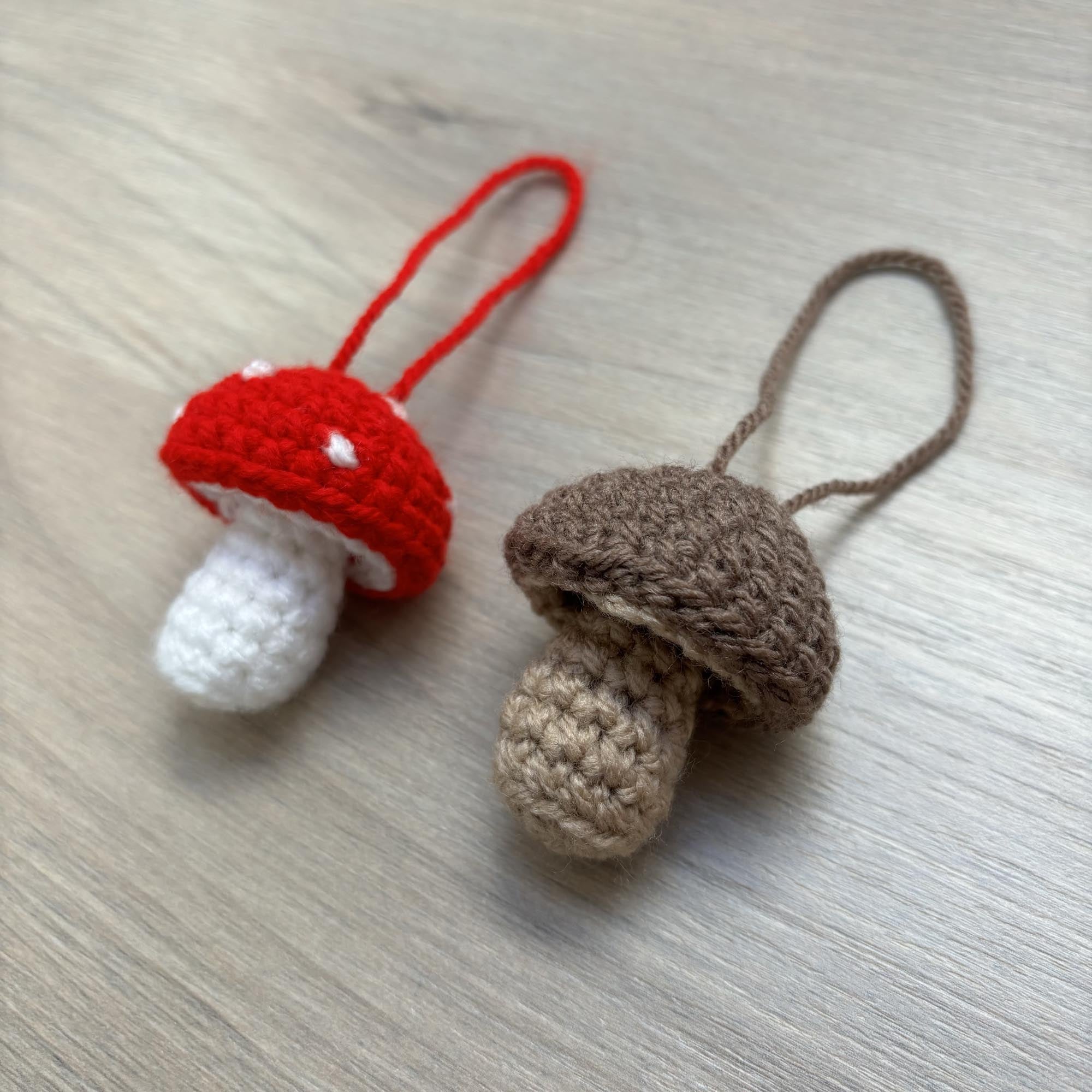 Crochet Toadstool/Mushroom Hanging Decoration