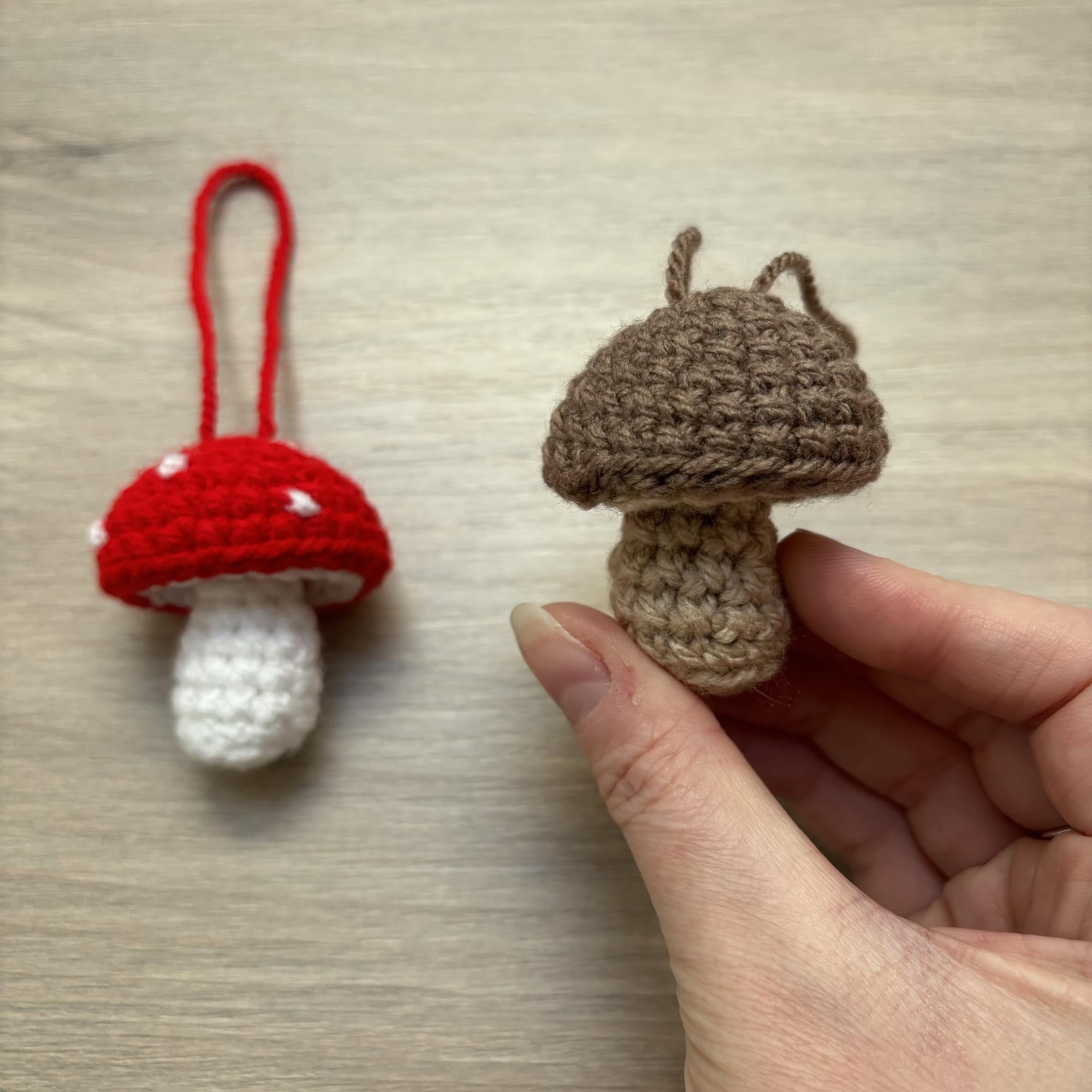 Crochet Toadstool/Mushroom Hanging Decoration