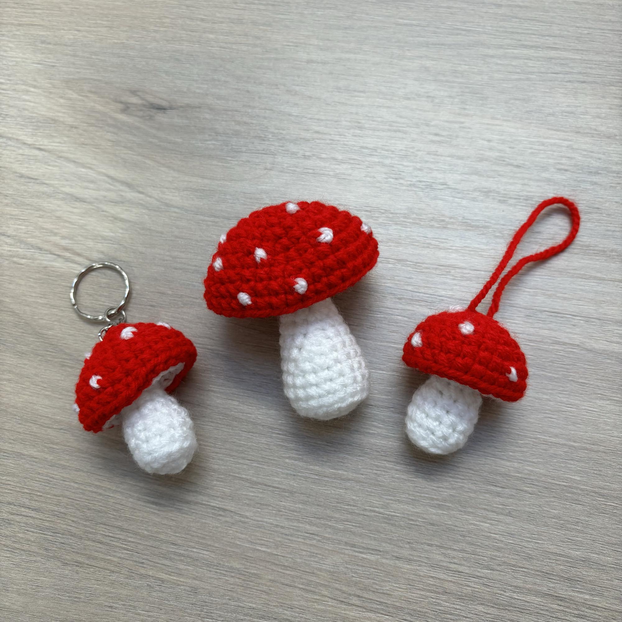 Crochet Toadstool/Mushroom Hanging Decoration