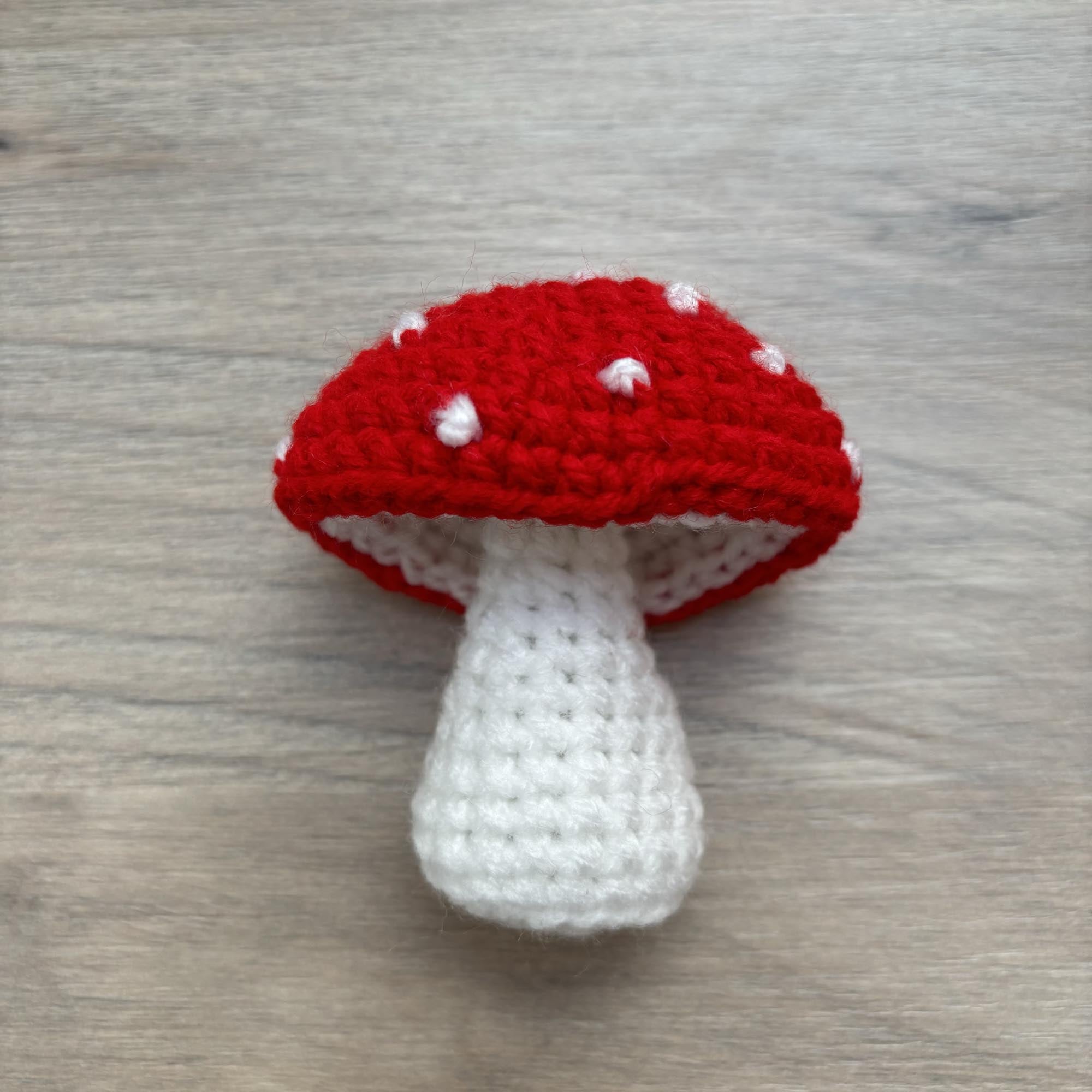 Crochet Toadstool Decoration