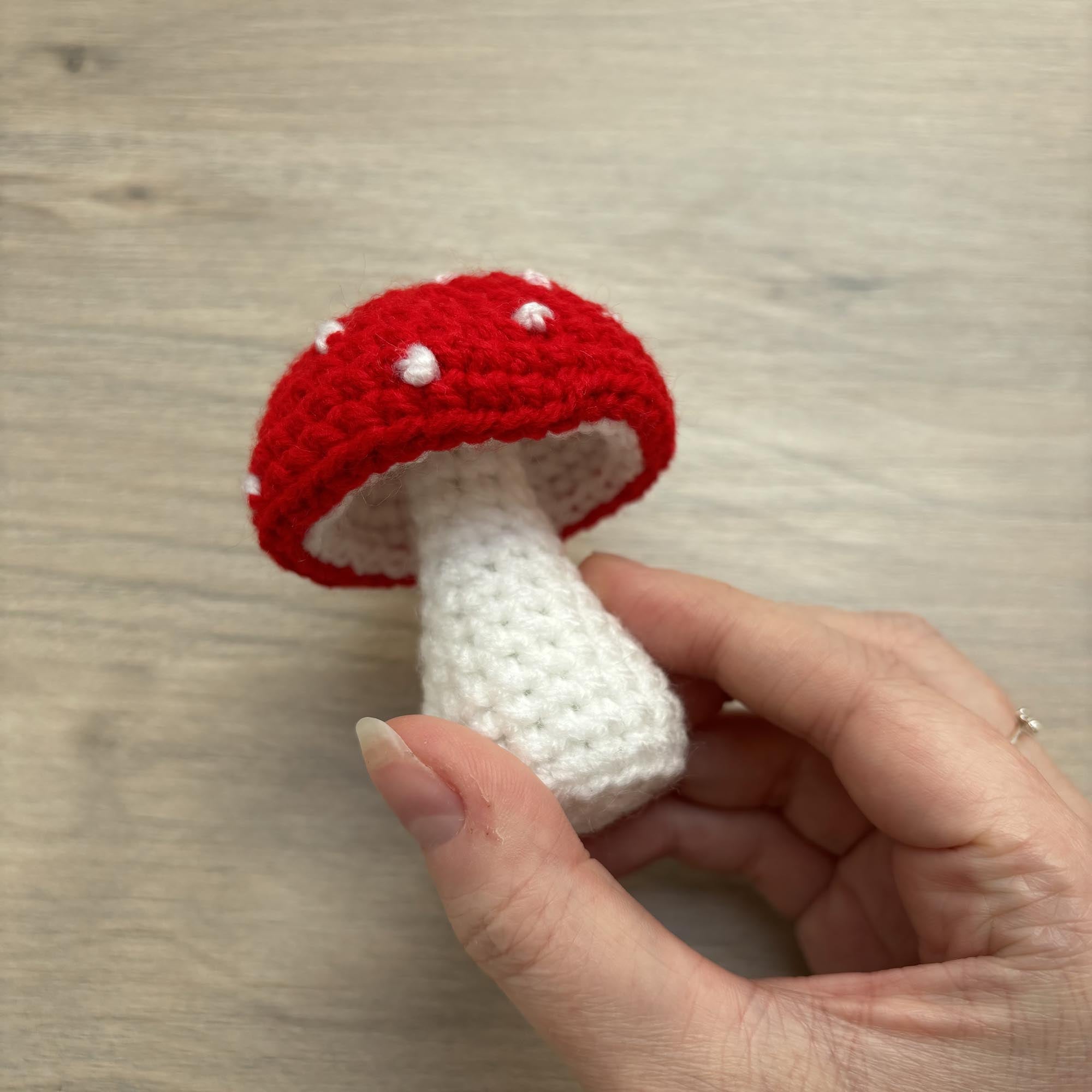 Crochet Toadstool Decoration