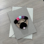 Crochet Pug 100% Recycled Greetings Card
