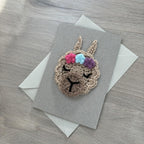 Crochet Llama 100% Recycled Greetings Card