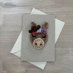 Crochet Horse 100% Recycled Greetings Card