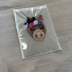 Crochet Horse 100% Recycled Greetings Card