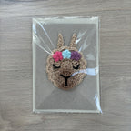 Crochet Llama 100% Recycled Greetings Card