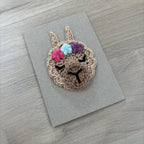 Crochet Llama 100% Recycled Greetings Card