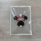 Crochet Pug 100% Recycled Greetings Card