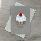 Crochet Cupcake 100% Recycled Greetings Card