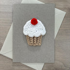 Crochet Cupcake 100% Recycled Greetings Card