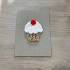 Crochet Cupcake 100% Recycled Greetings Card