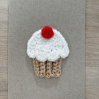 Crochet Cupcake 100% Recycled Greetings Card