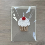 Crochet Cupcake 100% Recycled Greetings Card