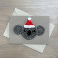 Crochet Christmas Koala 100% Recycled Greetings Card