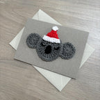 Crochet Christmas Koala 100% Recycled Greetings Card