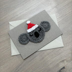 Crochet Christmas Koala 100% Recycled Greetings Card