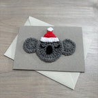 Crochet Christmas Koala 100% Recycled Greetings Card