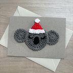 Crochet Christmas Koala 100% Recycled Greetings Card