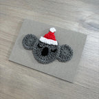 Crochet Christmas Koala 100% Recycled Greetings Card