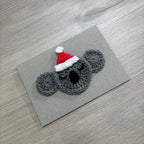 Crochet Christmas Koala 100% Recycled Greetings Card