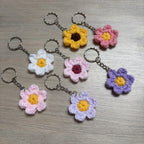 Crochet Flower Keyring