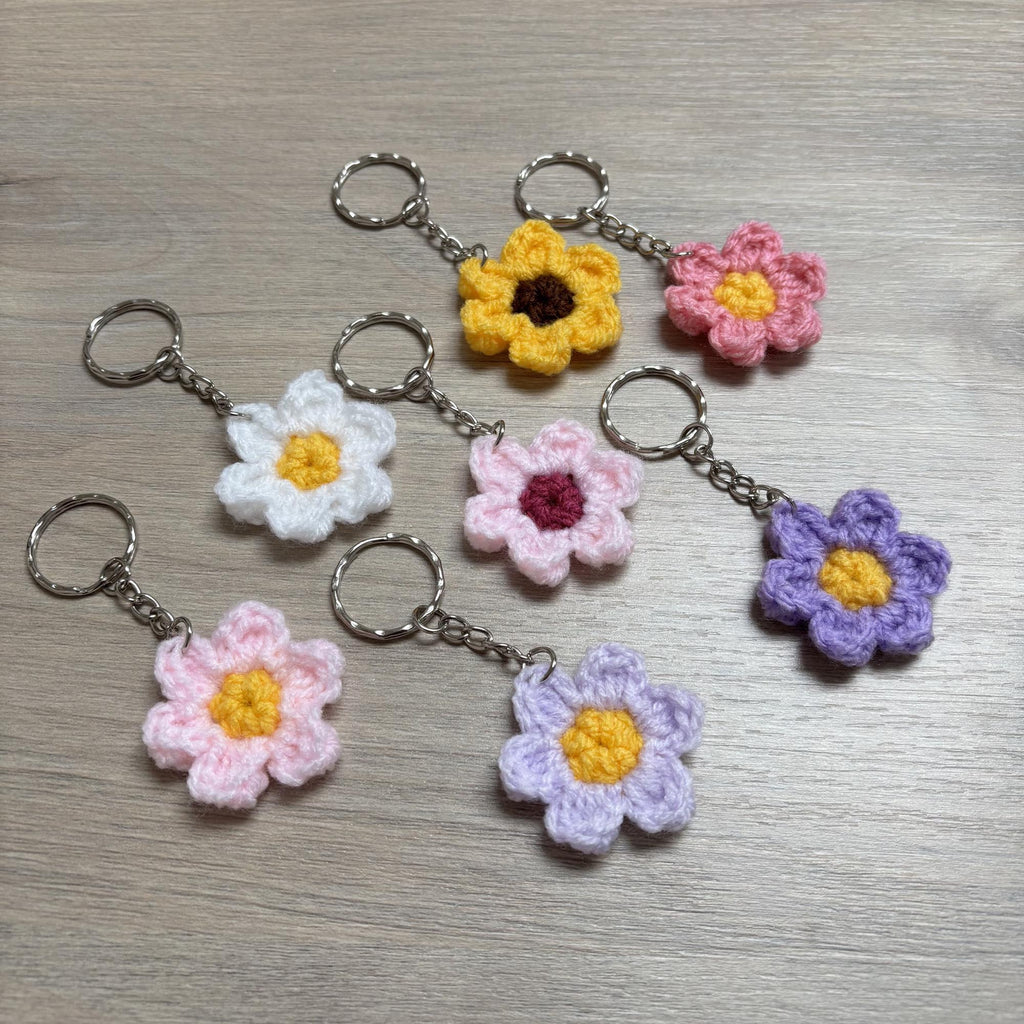 Crochet Flower Keyring
