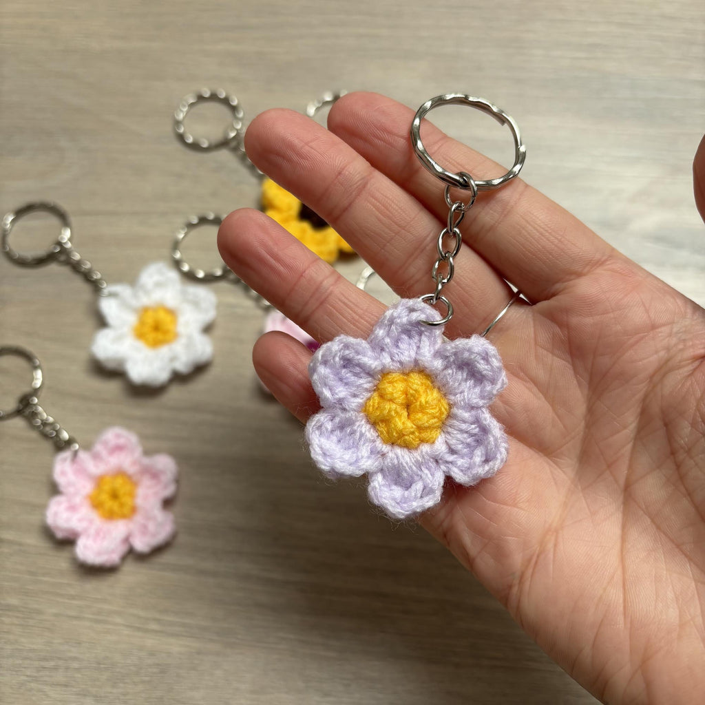 Crochet Flower Keyring