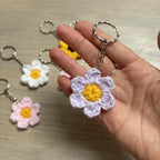 Crochet Flower Keyring
