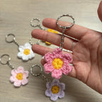 Crochet Flower Keyring