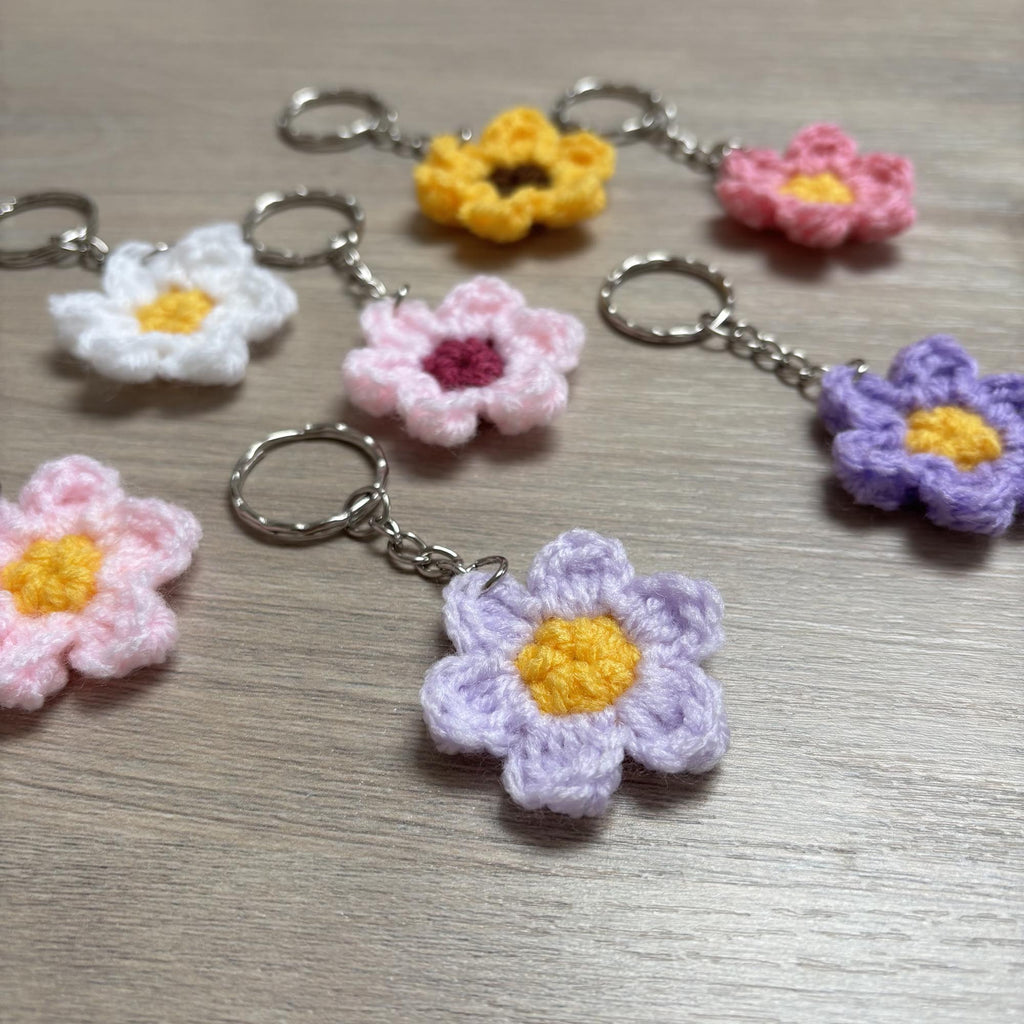 Crochet Flower Keyring