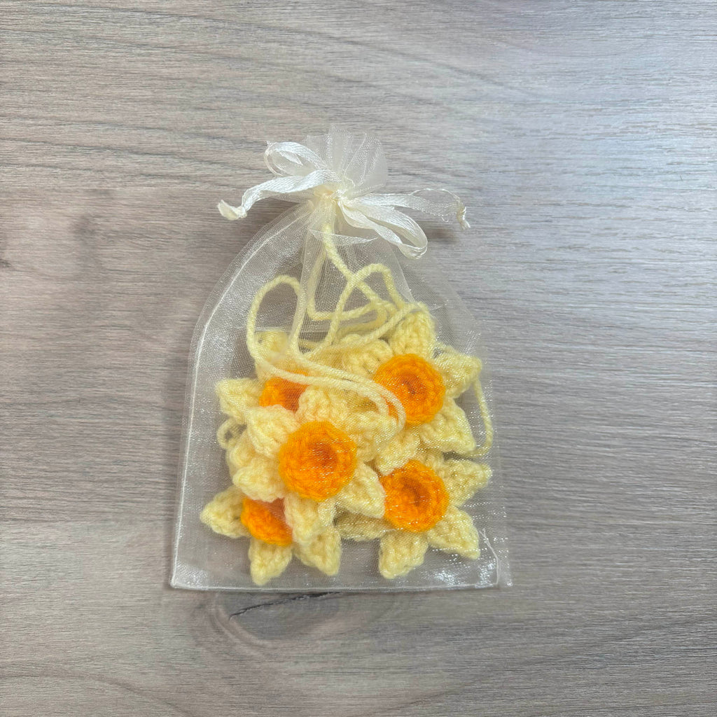 Crochet Daffodil Hanging Decorations