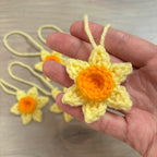 Crochet Daffodil Hanging Decorations