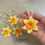 Crochet Daffodil Hanging Decorations