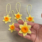 Crochet Daffodil Hanging Decorations