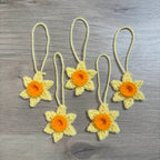 Crochet Daffodil Hanging Decorations