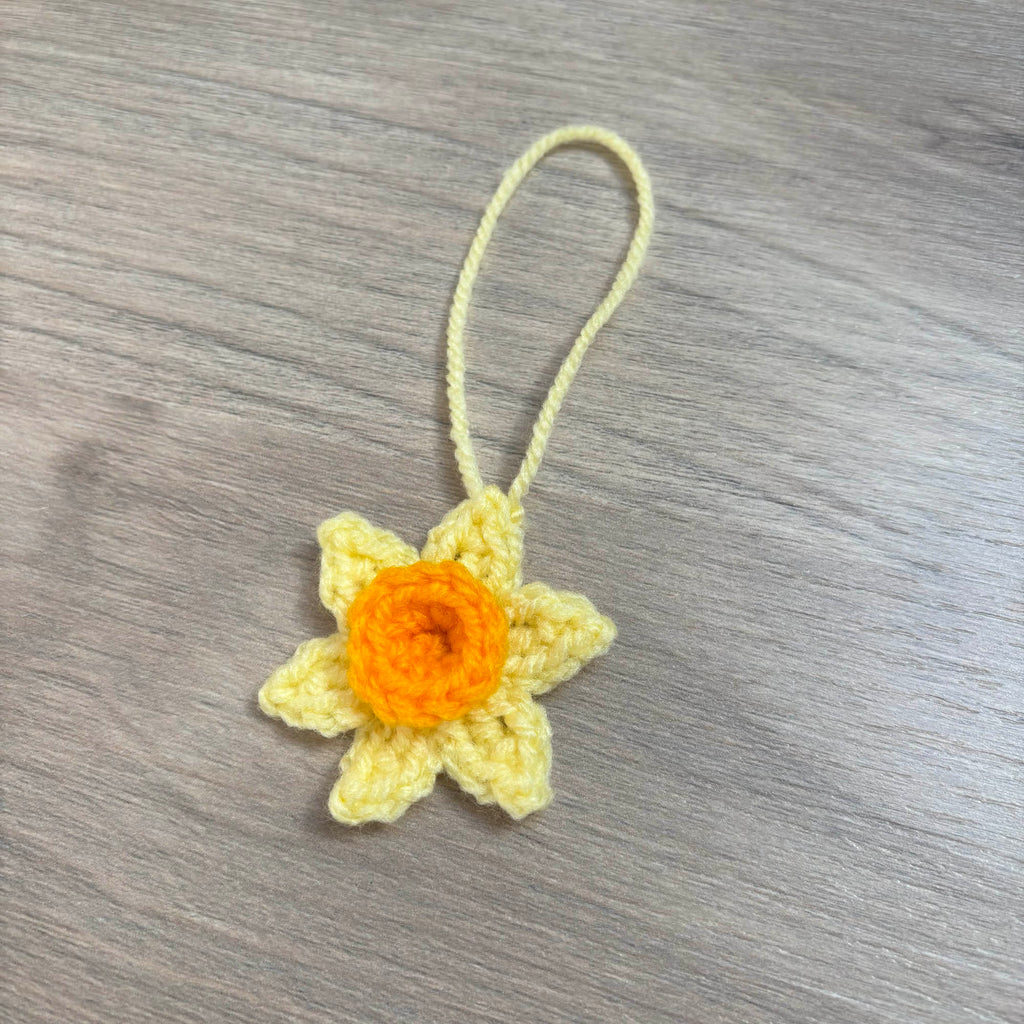 Crochet Daffodil Hanging Decorations