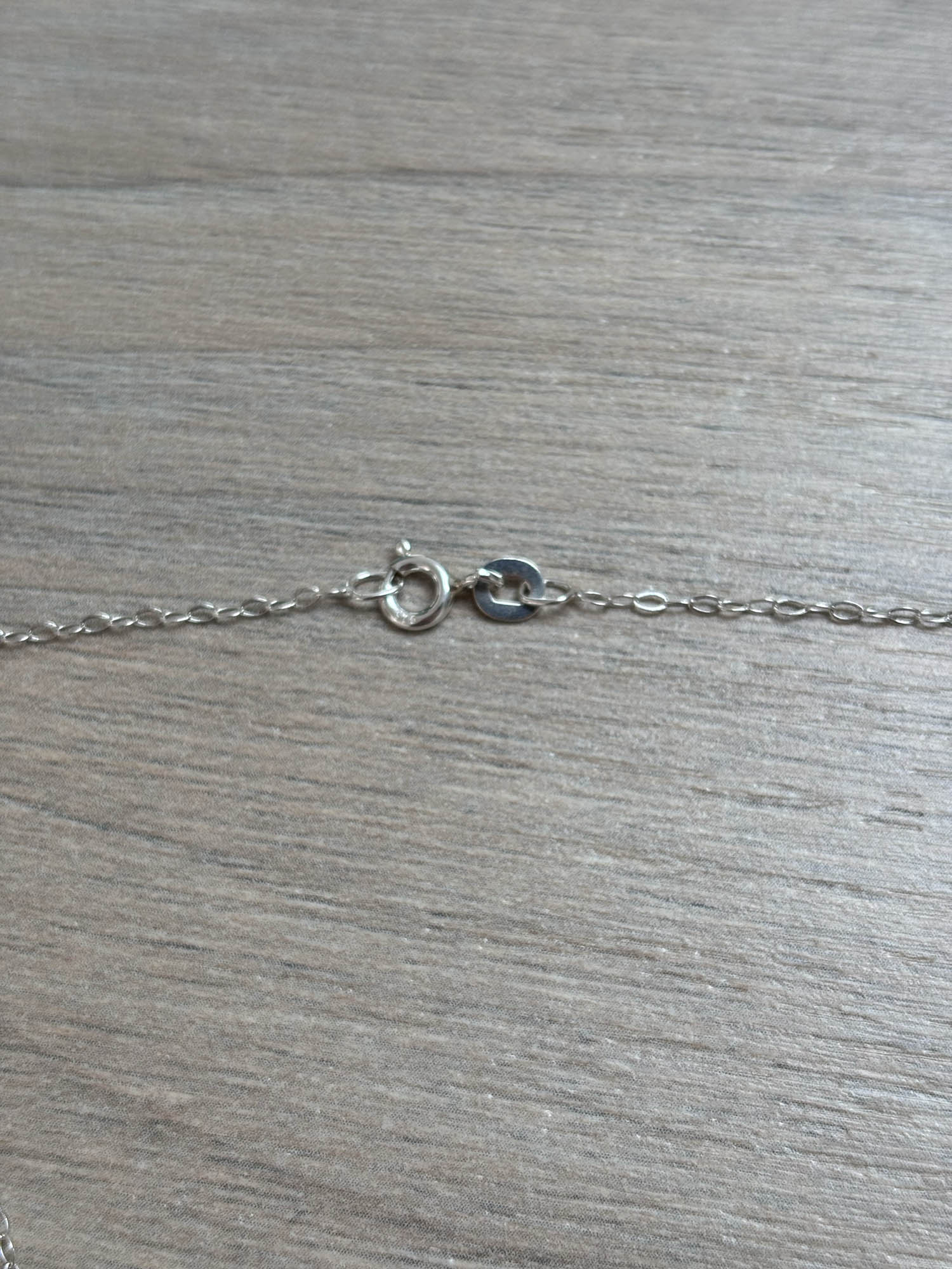 Sterling Silver Rose Quartz Star Bead 16" Necklace