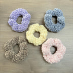 Fluffy Crochet Hair Scrunchie