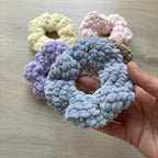 Fluffy Crochet Hair Scrunchie