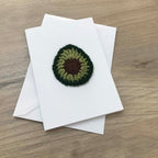 Crochet Avocado 100% Recycled Greetings Card