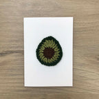 Crochet Avocado 100% Recycled Greetings Card